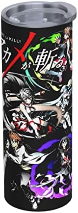Urumax Anime Akame Ga Kill Akame Aço inoxidável Caneca de café com tampas e palhas canecas de vácuo de parede dupla