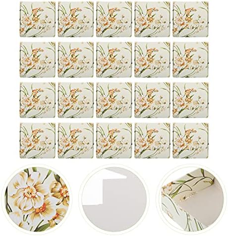 Sewacc 40pcs favorece aniversário de aniversário, gaveta xcm case de casos de casos de flores caseiras de doces de doce bolo de bolo de presente para papel de papel de armazenamento de casamentos de chocolate armazenamento de sabão