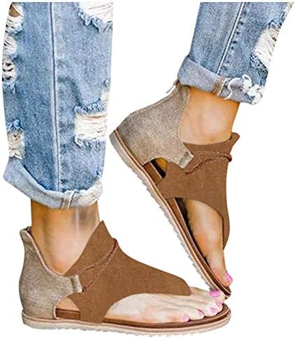 sandálias de flip -flip hengfeny para mulheres, sandálias de cristal de verão casuais femininos, sapatos de sandália romana de