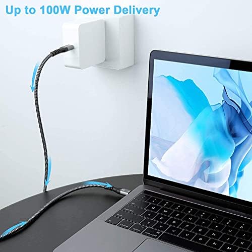 Cabo de ondas de caixa compatível com Vivo IQOO 9T - Cabo PD Directync - USB -C para USB -C, Cabo de liga de nylon