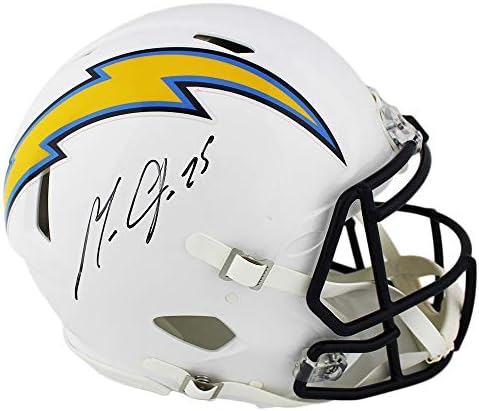 Melvin Gordon autografou/assinado Los Angeles Chargers Speed ​​Capacete NFL autêntico