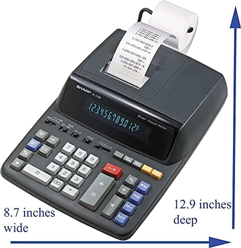 EL2196BL EL2196BL Calculadora de impressão em duas cores preta/vermelha impressa 3.7 linhas/s