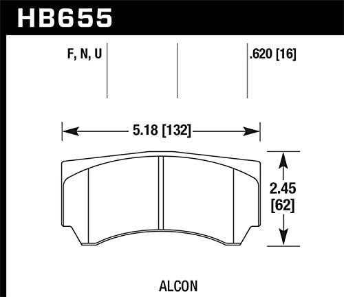 Hawk Performance HB655F.620 HPS Performance Ceramic Breke Pad