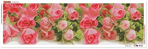 ZGMAXCL 5D Kits de pintura de diamante DIY para adultos e crianças redondo flores completas flores cristal de tamanho