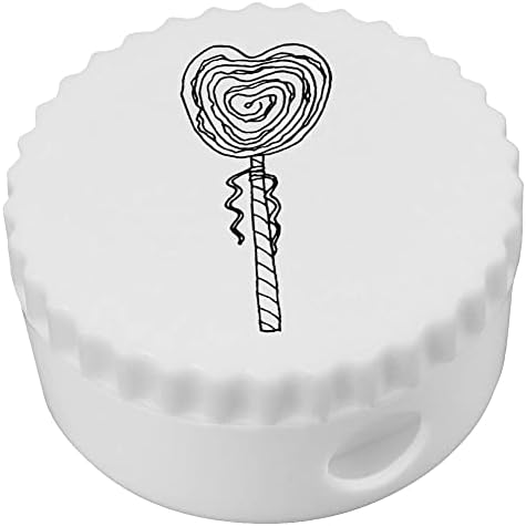 Azeeda 'Heart Shaped Lollipop' Compact Pencil Sharpiner