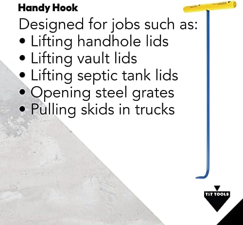 Ferramentas T&T Ferramenta de levantamento de gancho prático - gancho único de 30 polegadas feito com ganchos de elevação