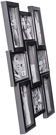 Malden 4x6 9 -Opening Collage Picture Frame - exibe nove imagens 4x6 - preto