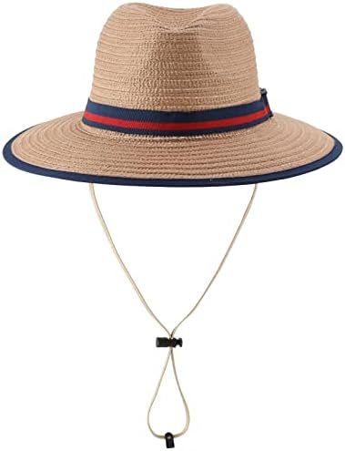 Connectyle meninos Fedora Sun Hat Kids Brim Brim Hat Summer Summer Beach Hat Summer Beach