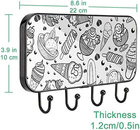 Montagem de parede do cabide do casaco Vioqxi, ganchos de parede autônomos decorativos para o quarto de entrada do quarto da cozinha da porta do banheiro armário de sorvete padrão
