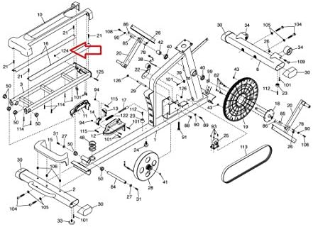 M6 Locknut 012139 funciona com o Profform Epic Proform Nordictrack Healthrider elíptico