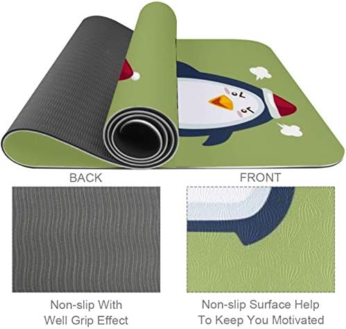Siebzeh Penguin verde premium grosso de ioga mate ecológico Saúde e fitness não deslizam tapete para todos os tipos de ioga de exercício e pilates