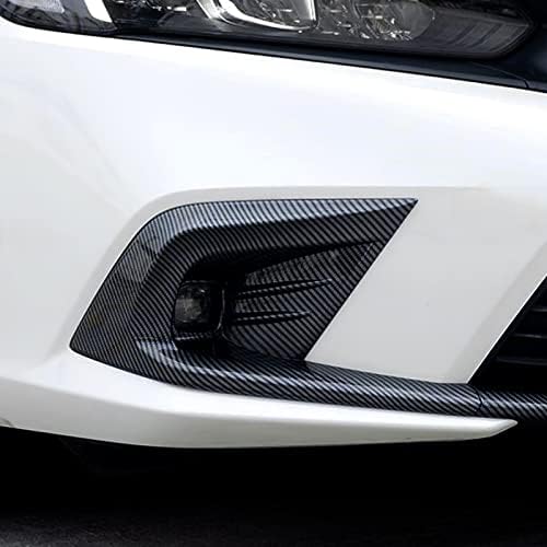Fibra de carbono Brmyl ABS para 2022 2023 11ª geração Honda Acessórios cívicos Decalques de moldura da tampa da luz de