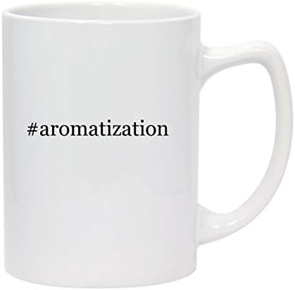 Molandra Products aromatization - 14oz Hashtag White Ceramic Statesman Caneca de café