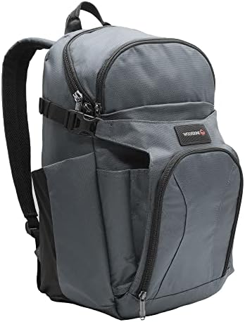 Wolverine 33L Pro Backpack com estoque expansível de capacete, compartimento de laptop, 7 bolsos e tiras de wicking de