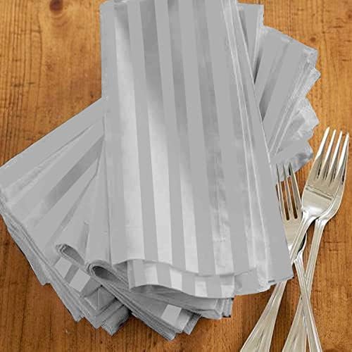 Guardanapos de pano clovefry conjunto de 6-100 algodão algodão guardanapos- uso em casamento, festas, presente-