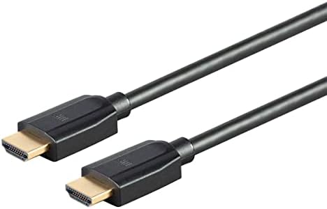 Monoprice 8k Cabo HDMI Ultra de alta velocidade - 10 pés - preto sem logotipo, 48 Gbps, compatível com a Sony PlayStation