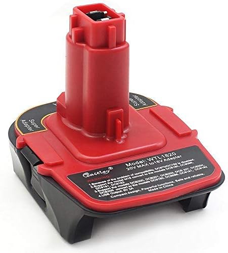 Adaptador de bateria Maso DCA1820 Conversor de adaptador de bateria de 18V-20V com função do banco de energia USB compatível com DEWALT