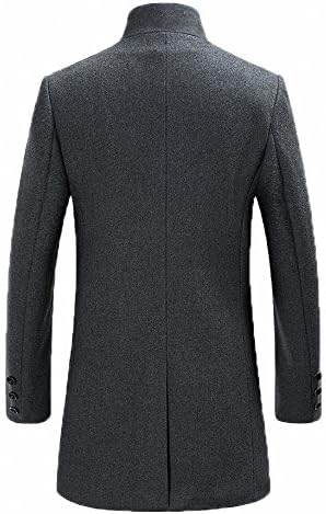 Fashinty masculino masculino France Business Business Formal Warm Wool Coat 001F1W123