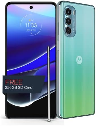Motorola Moto G Stylus 5G, todas as transportadoras | 2022 | Feito para nós 8/256 GB | Câmera de 50MP | Verde -marítimo