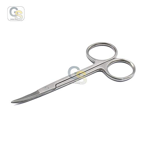 G.S Ribbon Iris Scissors 4,25 ”Grau alemão curvo