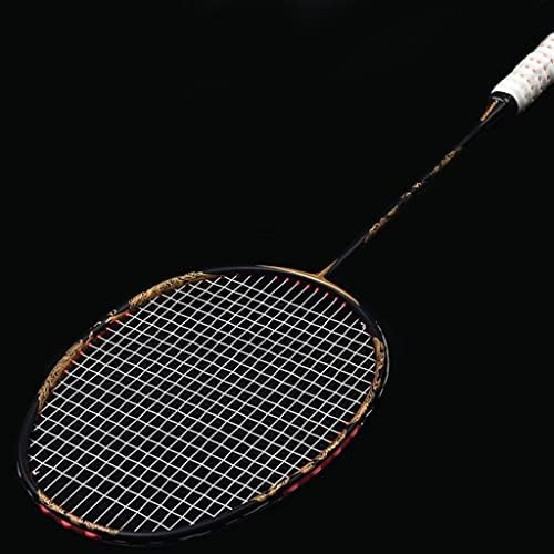 Rúvia grossa de 10u de badminton -Luz 54g Racket de carbono completo Moldagem secundária Badminton Racket