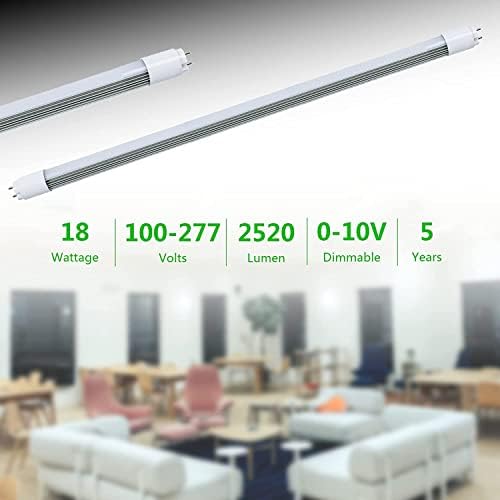 Substituição de LED de 4 pés e 48 polegadas Xapolu para luz do tubo fluorescente, lâmpada F32T8/F40T12 de terminação dupla, 18W