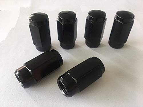 20pcs 2,32 Black 9/16 -18 porcas de terminal de roda FIT 1990 Chevrolet G30 pode caber nas jantes OEM, o comprador precisa revisar