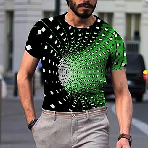 T-shirt gráfica para homens novidades engraçadas impressão 3D Tops casuais de verão Manga curta camiseta colorida Camisetas Honeycomb