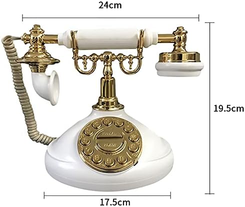 Telefone retro telefone em casa corrigida push button resina antiga fixa para o escritório em casa telefonia