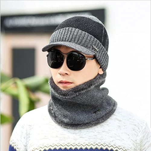 Chapéus de inverno gorro feminino homem gorro casual skiing ciclismo touca de tampa de vento boné de beisebol chapéu de malha