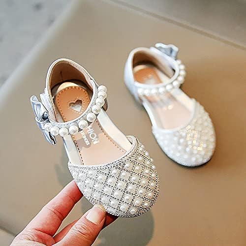 Crystal Sandals Sandals Meninas sapatos de bebê Bowknot Kids Infant Pearl Dancing Sapatos Sapatos Bling Sapatos para Caminhadas