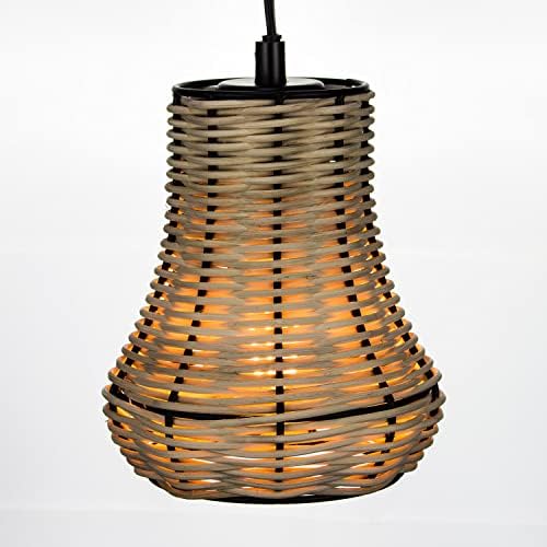 Tancada de lâmpada de vime com tecido pequeno tons de lâmpada para lâmpadas de mesa pingente lampe de chão luminária de lâmpada de