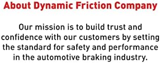 Rotores de freio dianteiro e traseiro da empresa de fricção dinâmica com 5000 pastilhas de freio de cerâmica euros incluem hardware - 6614-10461
