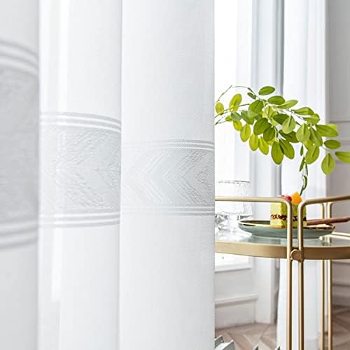 Cortina semi-pura, janela de voil pura cortinas de janela de blecaute adicionado Decoração doméstica Drapery Great for