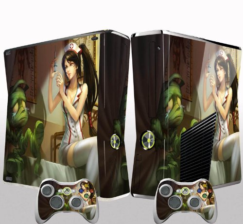 Capa de decalque de vinil da pele do Xbox 360 para Xbox Slim Console n Contro