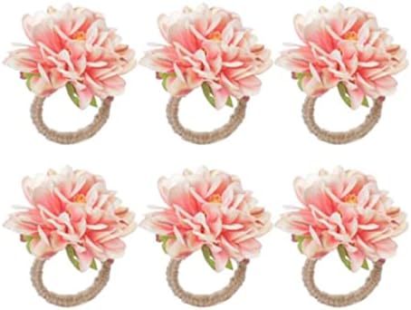 Lmmddp 6pcs em forma de flores anel de guardana