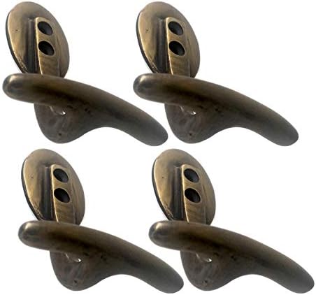Classic Coat Hooks T cabides sólidos por componentes de design de Nesha 4 pcs