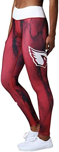 Foco NFL Feminina Feminina Color Marble Wordmark Legging, Escolha uma equipe