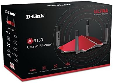 D-Link AC3150 Banda dupla sem fio Gigabit Ultra WiFi Router com Processador de núcleo duplo MU-MIMO e 1,4 GHz
