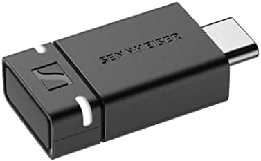 Sennheiser btd 600 bluetooth® dongle - adaptador USB -A/USB -C com codecs de áudio aptx para som estável, ouça - ouça música,