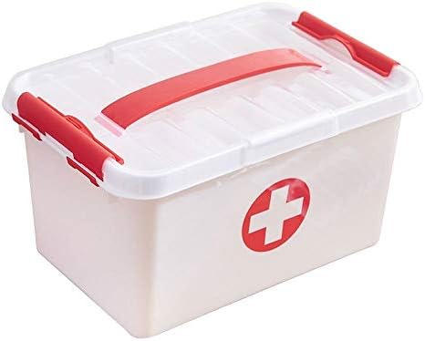 Caixa de armazenamento médico do SCDHZP, pequena mão portátil transparente transportar medicamentos plásticos Primeiros socorros