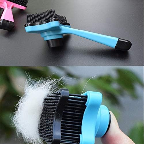 Tyi Pet Cat and Dog Brush, cabelos compridos e escova de agulha de animais de estimação curta, ferramenta de remoção