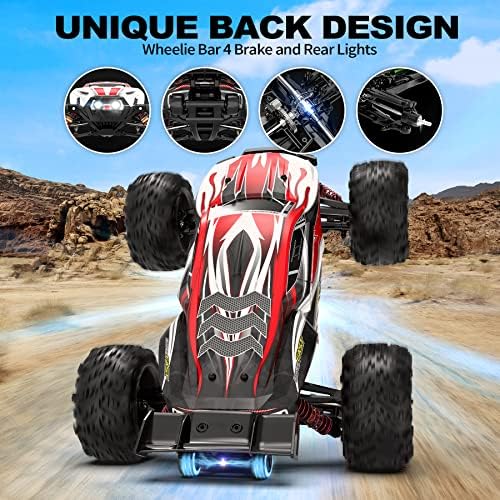 Hosim 2845 sem escova 1:16 60+ kmh 4wd de alta velocidade RC Monster Truck & Hosim 1:10 68+ kmh Carros RC sem escova, carro de controle remoto de alta velocidade para adultos meninos