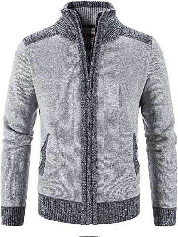 Jaquetas para homens casuais outono de inverno stand colar cardigan tops suéter blusa jacaras de casaco de blusa