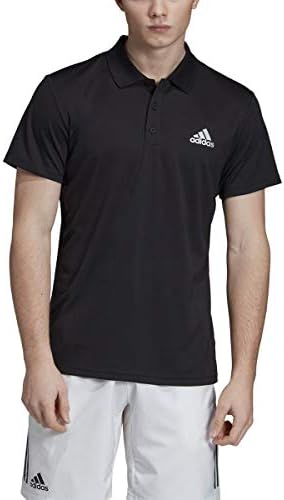 Camisa pólo de tênis de costela do clube masculino da adidas
