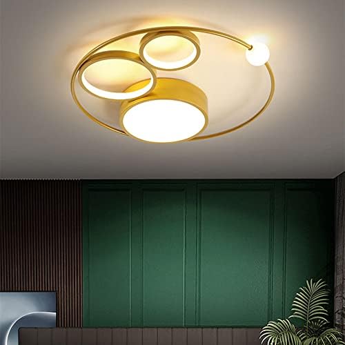 Tpofhs Luz de teto industrial LED LED MODERNO GOLD/Black Teto Lamp