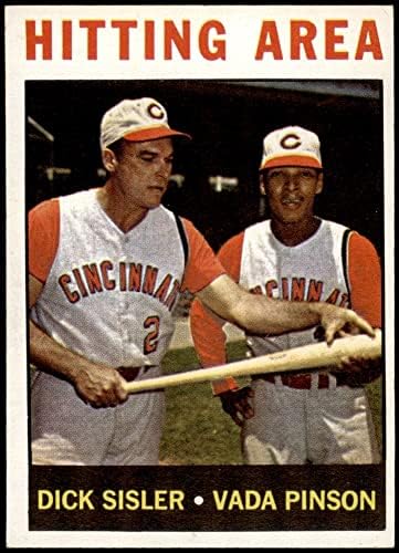 1964 TOPPS 162 AREA VADA VADA PINSON/DICK SISLER CINCINNATI Reds EX/MT Reds