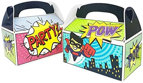 ifavor123 Partido de super -herói caixas de tratamento para crianças aniversário