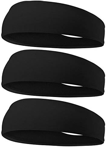 Bandas de cabeça do Easyoung Sport para homens, bandanas de 3 pacote masculinas, faixa de banda de suor sem escorregamento