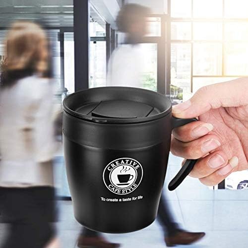 Caneca de café em aço inoxidável YOSOO com copo de água isolado e tampa para viagens de escritório